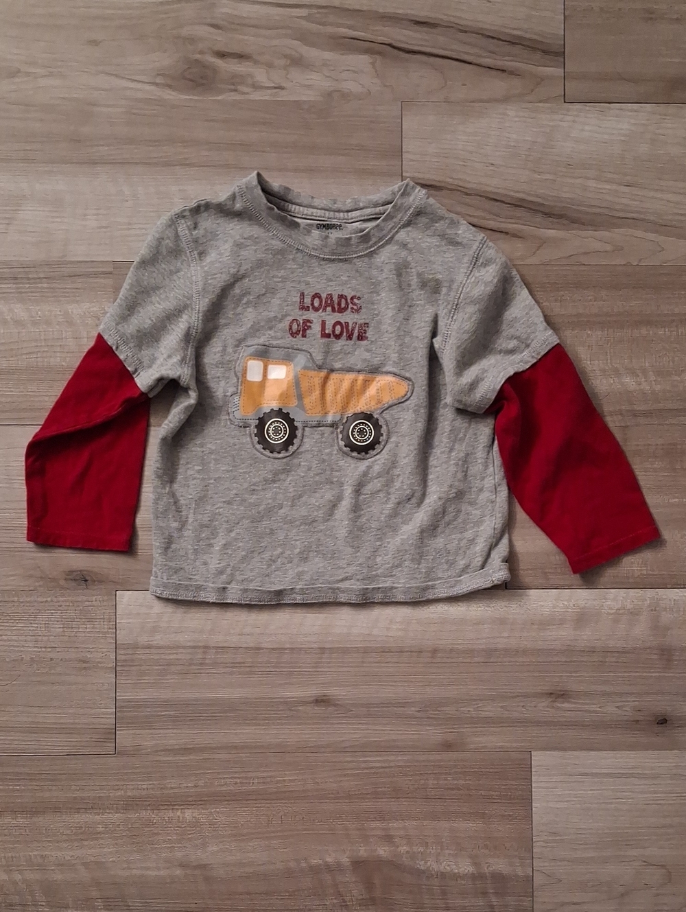 Gymboree Gray Long-Sleeve Tee Truck Size 3T (O)
